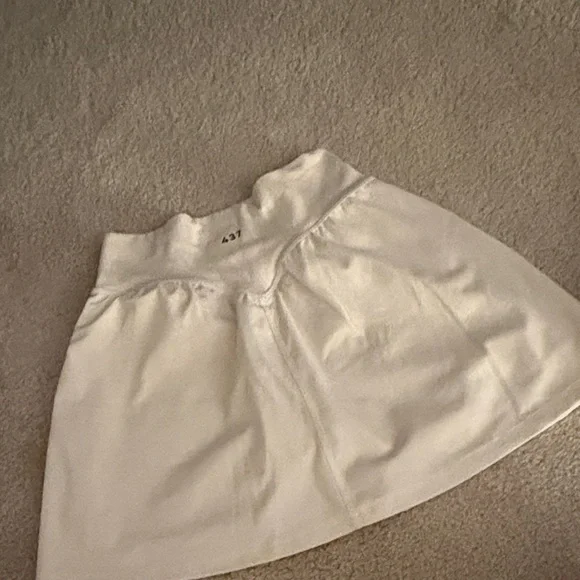 Elegant A-Line Skirt in Cream - Picture 1 of 4